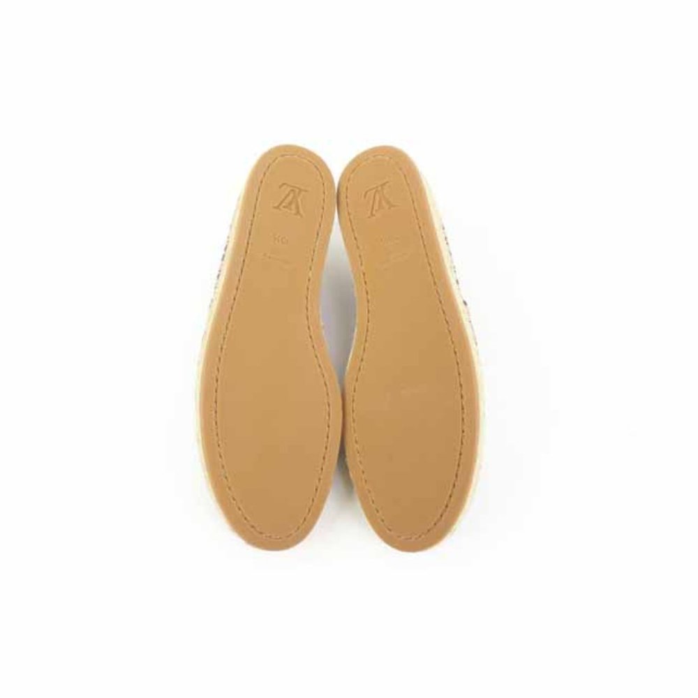 Louis Vuitton Sz 39.5 Burgundy Since 1854 Starboard Flat Espadrille s27lv99 - Picture 4 of 12